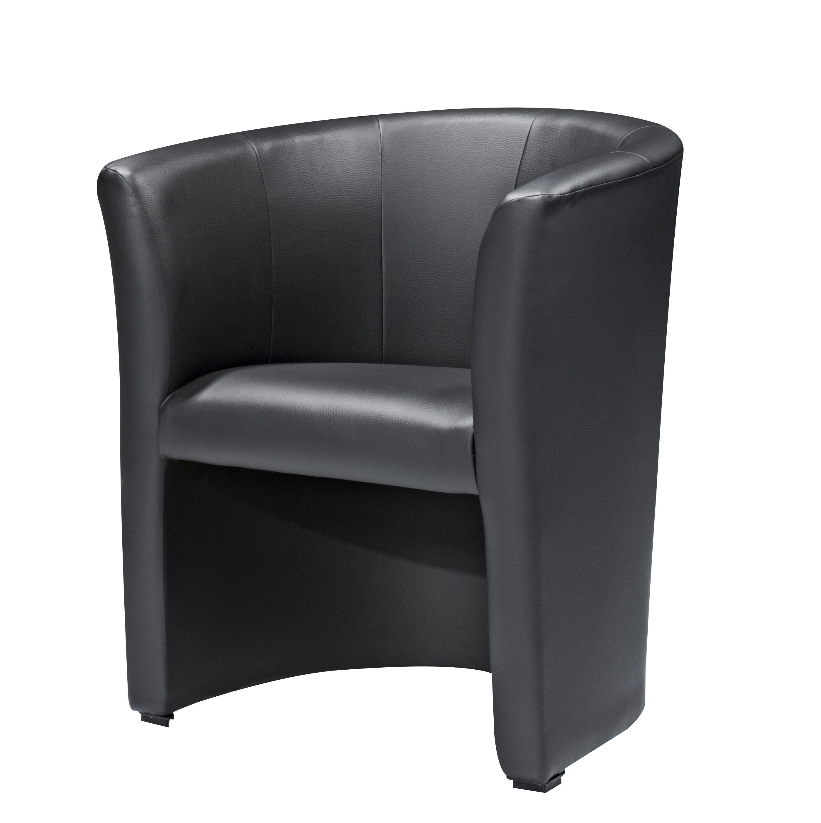 Cocktailsessel Pepik Lederlook Schwarz Clubsessel Loungesessel Sessel Bürosessel Lounge