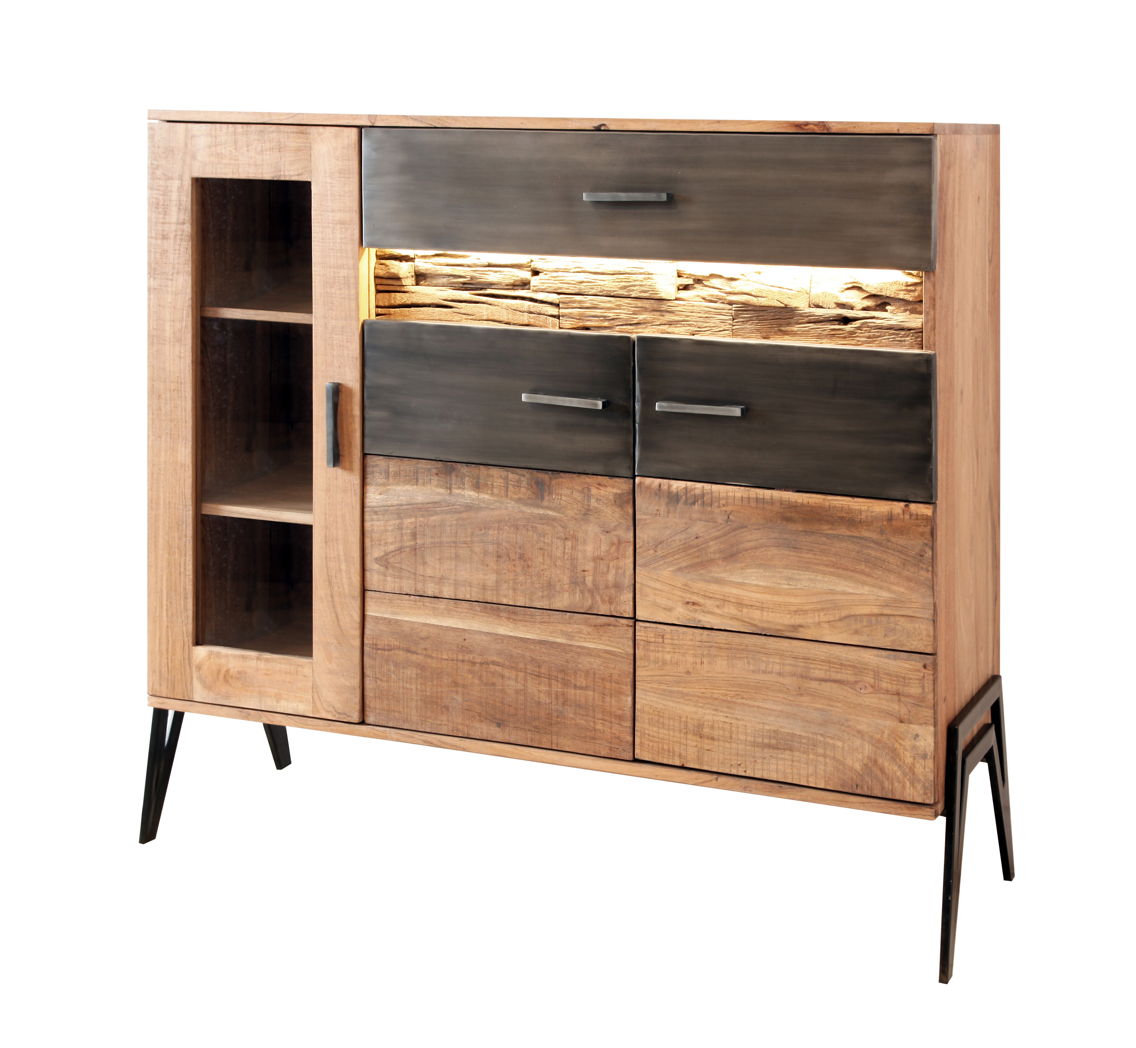 Highboard Hudson 2158 Schrank Wohnzimmerschrank Hochschrank Wohnzimmer Flur