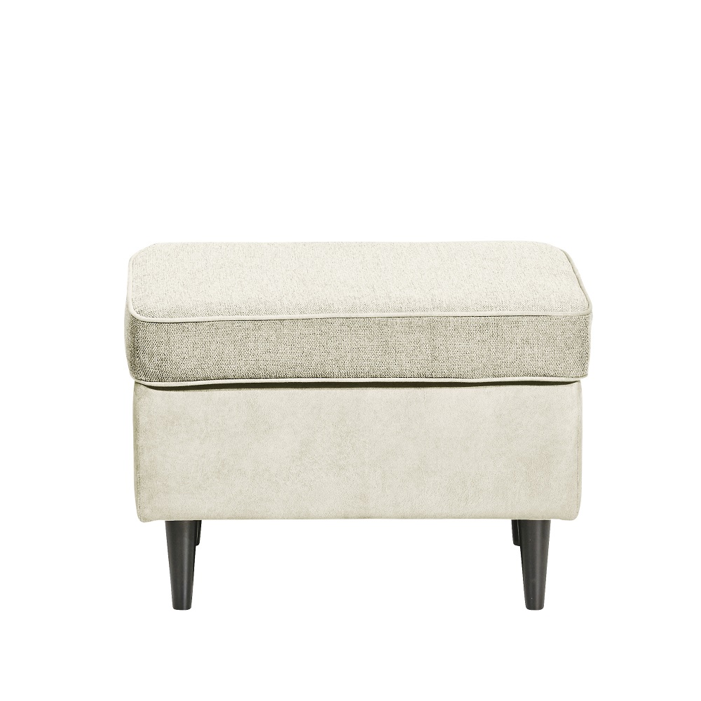 Hocker Oskar Creamfarbend Sitzhocker Fußhocker Wohnzimmerhocker Hocker