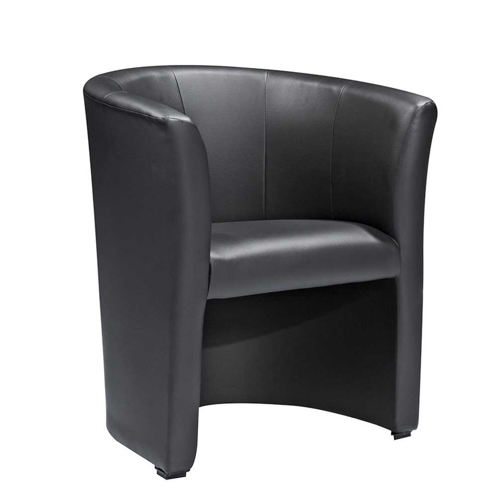 Cocktailsessel Pepik Lederlook Schwarz Clubsessel Loungesessel Sessel Bürosessel Lounge